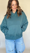 Hailey Hoodie in Hunter Green