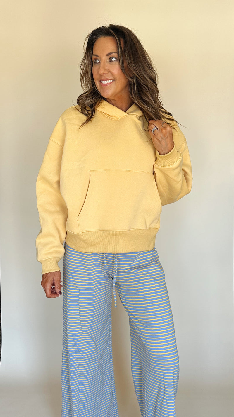 Hailey Hoodie in Butter Yellow