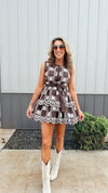 Sadie Embroidered Mini Dress