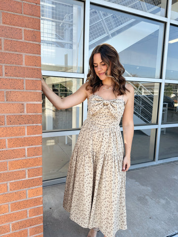 Vintage Rose Midi Dress