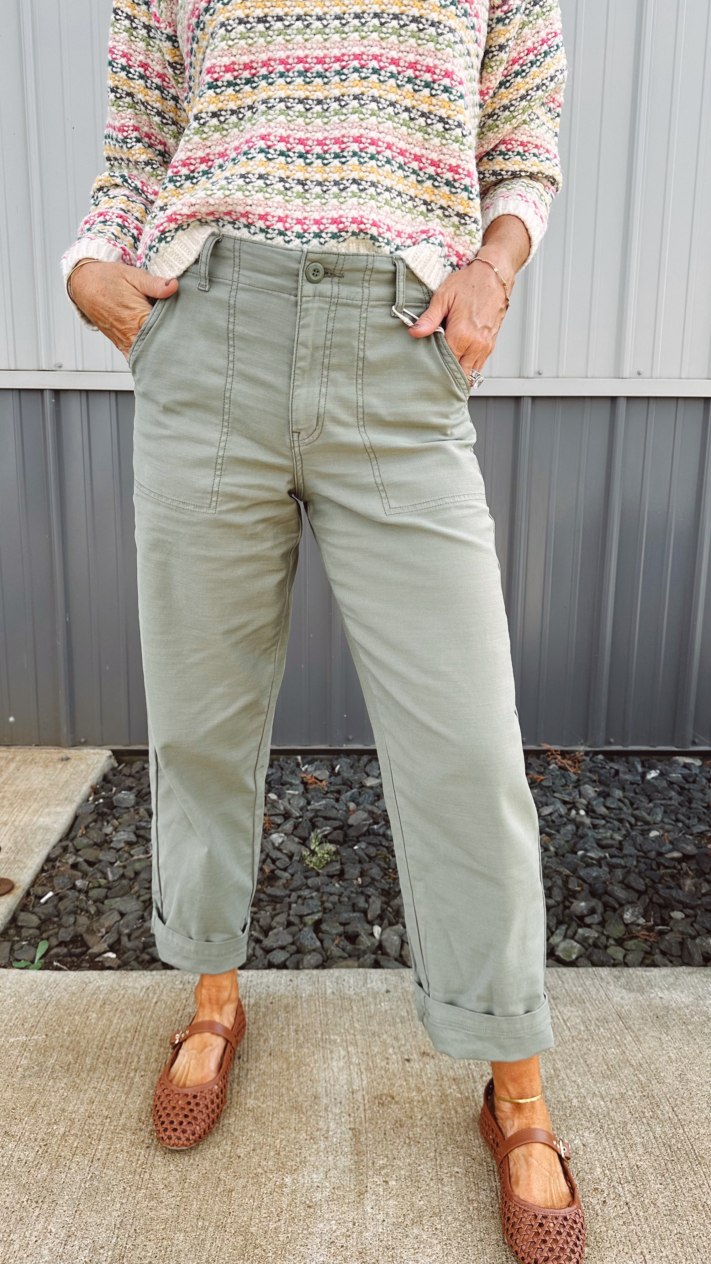 Z Supply} Olive Twill Pants – Minash Boutique