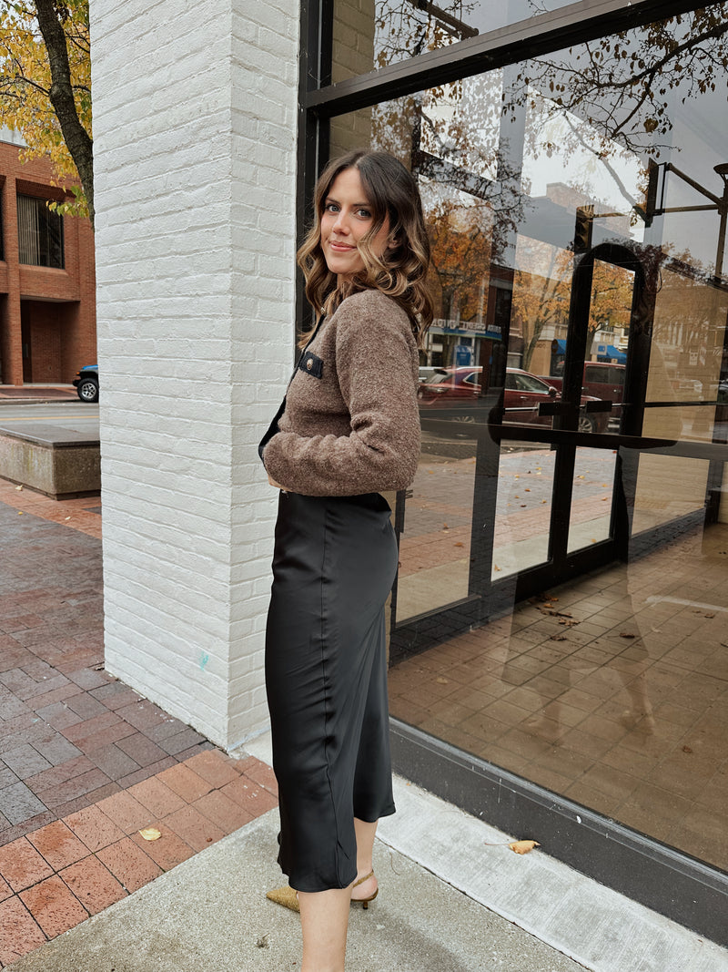 Ladylike Colorblock Cardigan