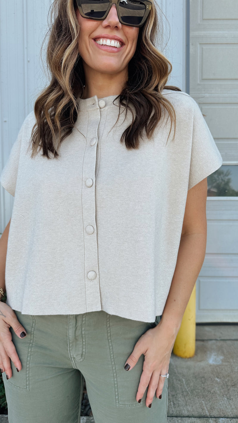 Carrie Cardigan in Oatmeal