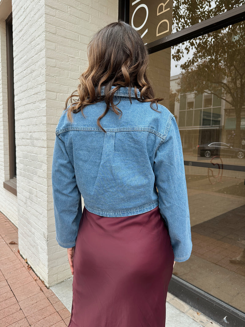 Denim Pocket Crop