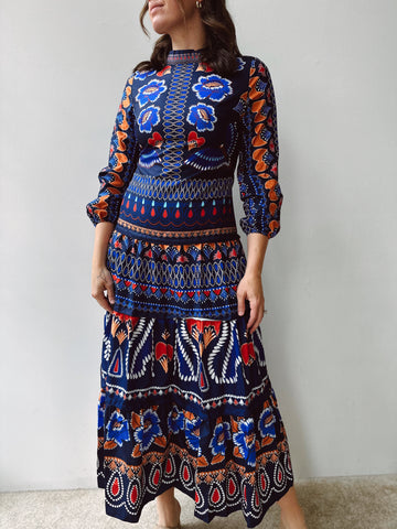 Bluebell Boho Midi Dress