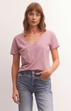 Pocket Tee in Shadow Mauve