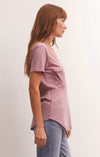 Pocket Tee in Shadow Mauve