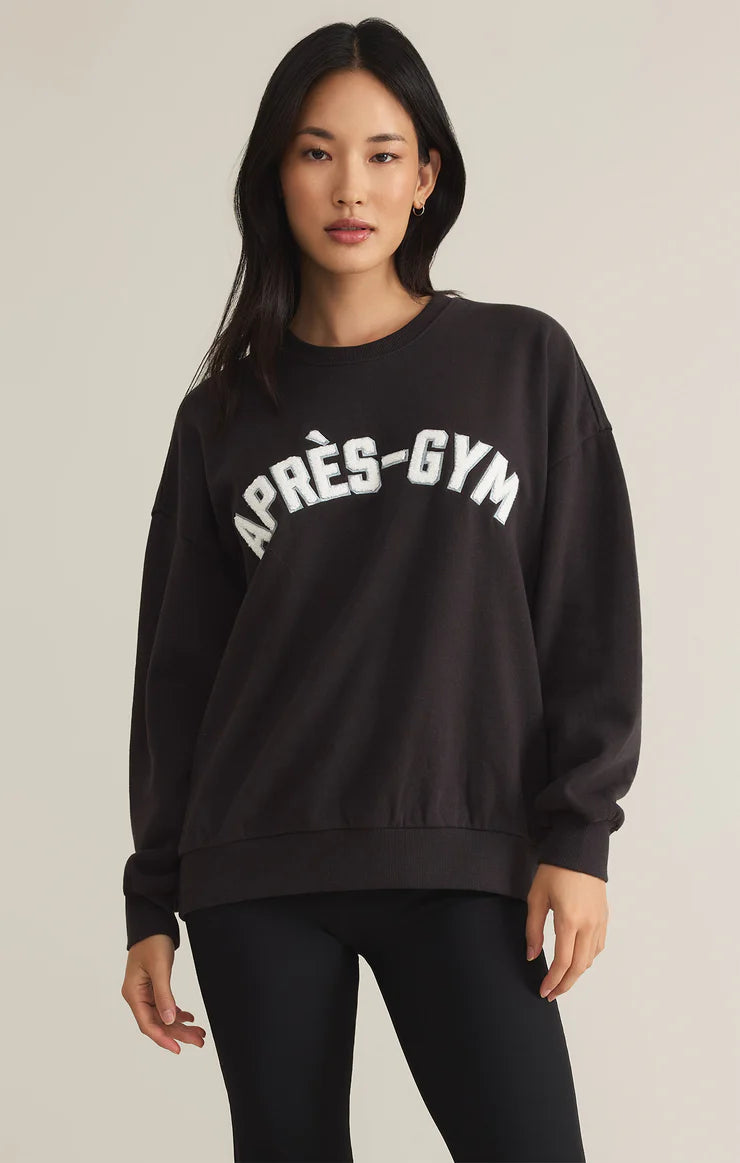 Apres-Gym Relaxed Fleece Sweatshirt