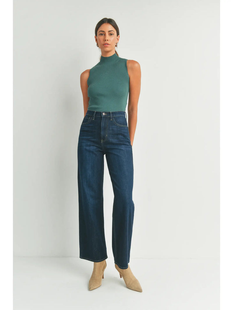 Retro Wide Straight Leg Jean