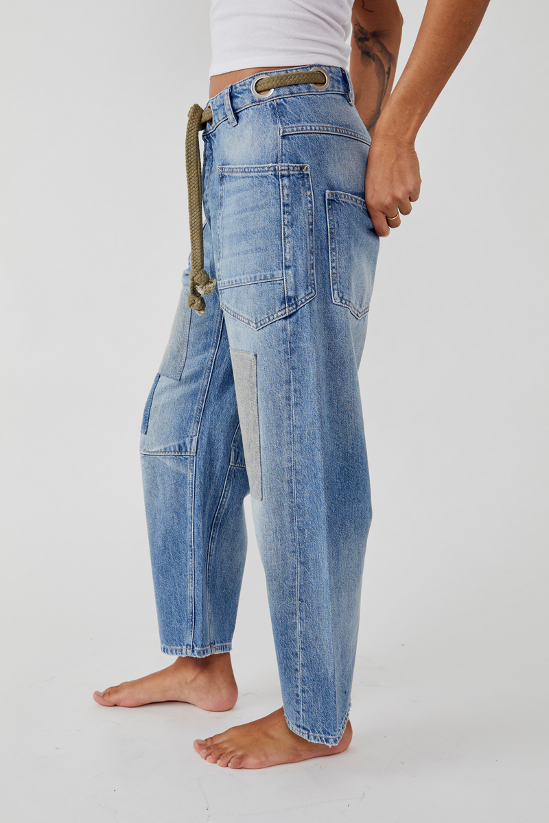 Moxie Low Slung Barrel Jean