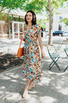 Bright Blooms Midi Dress